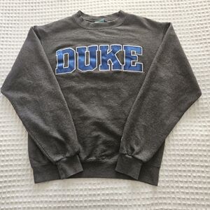 Champion Eco Fleece Duke Sweatshirt Logo Men’s Size S Gray Pullover
